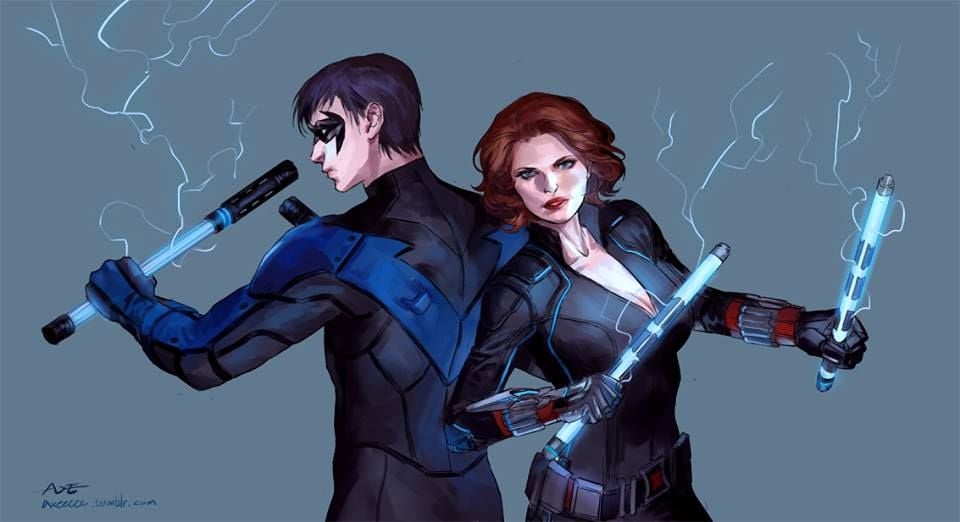 Nightwing Vs. Black Widow - Superfight #4.